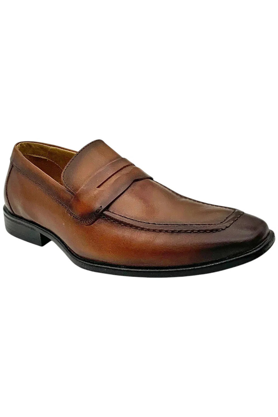 Blanco Garcia Men's Bradon Penny Loafer Whiskey Bronze - Medium